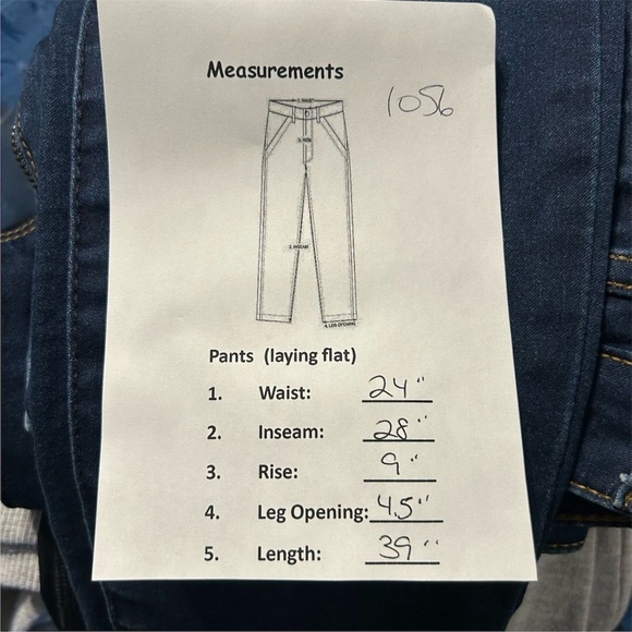 Aeropostale Women's High Waisted Jeggings Dark Blue Denim Size 0 - Picture 8 of 9